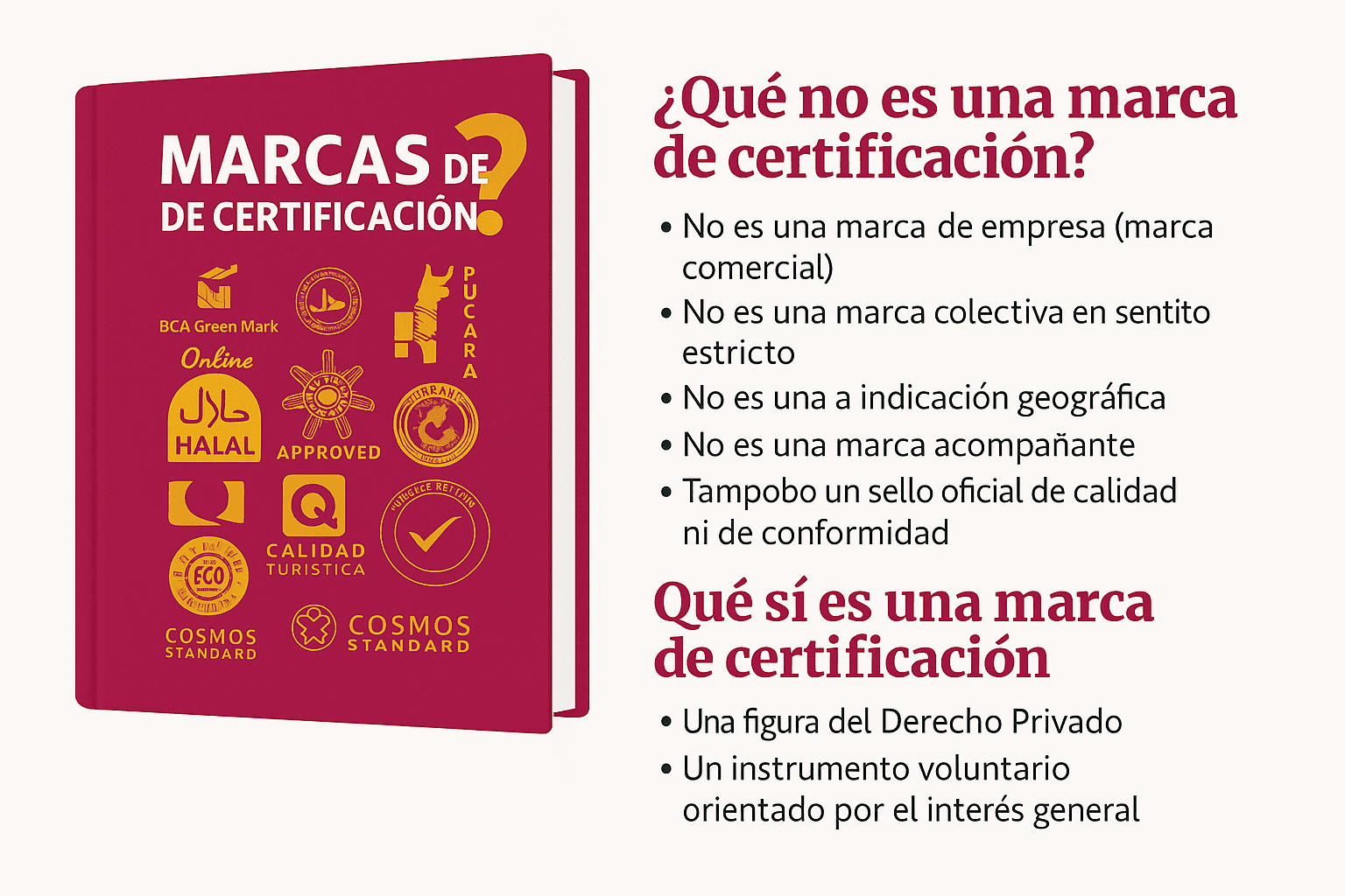 Qué no es una marca de certificación (y qué sí es)