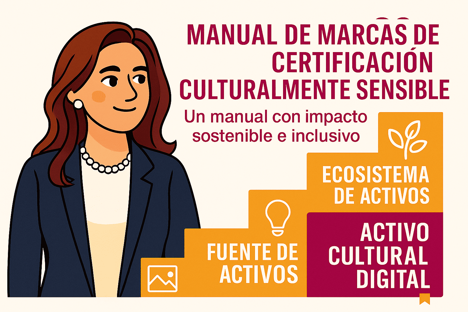 nfografía sobre marcas de certificación culturalmente sensibles en la economía creativa.