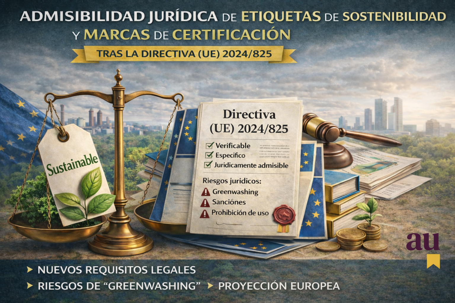 Directiva (UE) 2024/825: admisibilidad jurídica de etiquetas de sostenibilidad y marcas de certificación ambiental