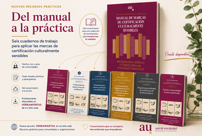 Cuadernos de Trabajo Manual Marcas de Certificación Culturalmente Sensibles